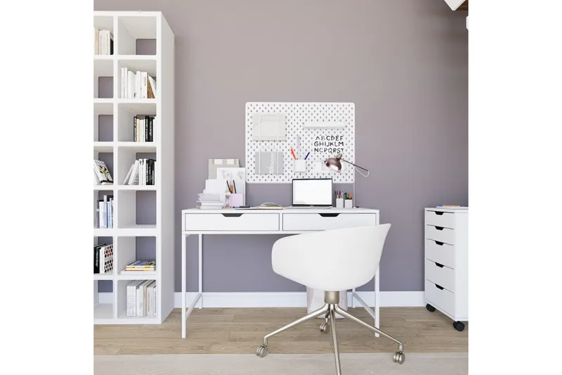 Durusu Skrivebord 55x120 cm - Hvit - Møbler - Bord - Kontorbord - Skrivebord