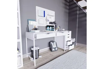 Durusu Skrivebord 55x120 cm - Hvit - Møbler - Bord - Kontorbord - Skrivebord