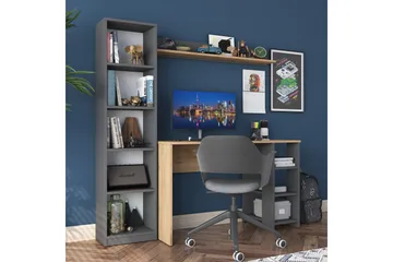 Eireann Skrivebord 45x160 cm - Valnøtt/Antrasitt - Møbler - Bord - Kontorbord - Skrivebord