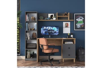 Eireann Skrivebord 50x120 cm - Valnøtt/Antrasitt - Møbler - Bord - Kontorbord - Skrivebord