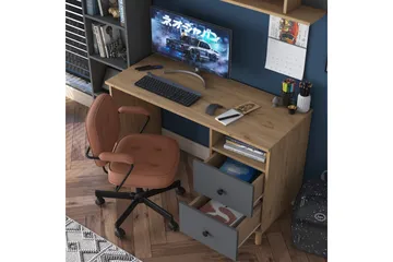 Eireann Skrivebord 50x120 cm - Valnøtt/Antrasitt - Møbler - Bord - Kontorbord - Skrivebord