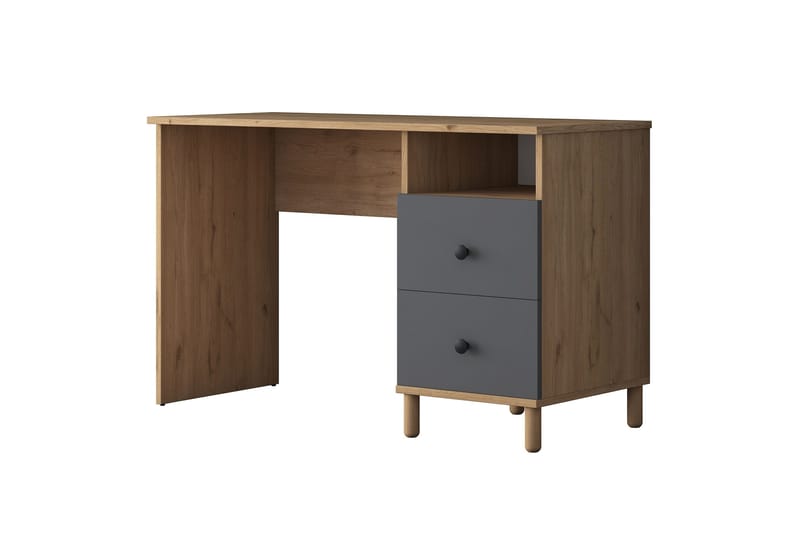 Eireann Skrivebord 50x120 cm - Valnøtt/Antrasitt - Møbler - Bord - Kontorbord - Skrivebord