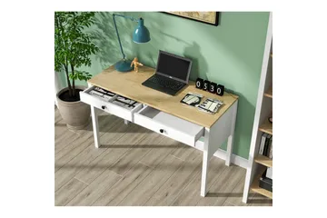 Erlen Skrivebord 60x120 cm - Natur/Hvit - Møbler - Bord - Kontorbord - Skrivebord