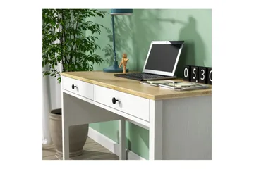 Erlen Skrivebord 60x120 cm - Natur/Hvit - Møbler - Bord - Kontorbord - Skrivebord