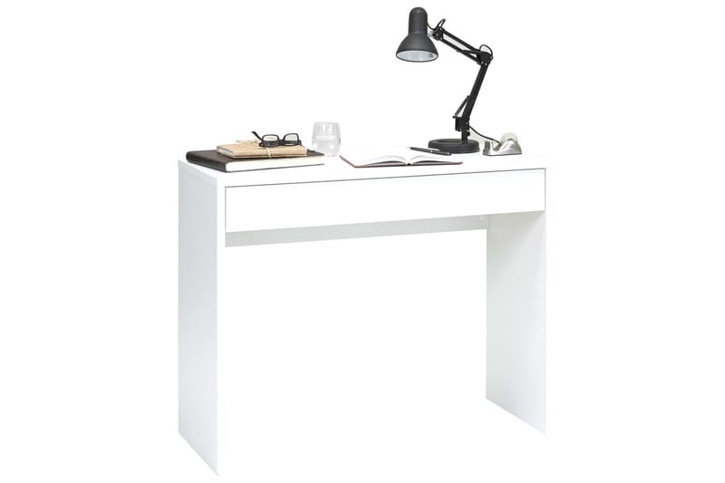 FMD Skrivebord med bred skuff 100x40x80 cm hvit - Skrivebord - Databord & PC bord FMD Skrivebord med bred skuff 100x40x80 cm hvit - Skrivebord - Databord & PC bord