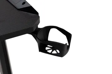 Areni Gamingbord LED-lys 140 cm + Koppholder & Hodetelefonho - Svart - Møbler - Bord - Kontorbord - Gamingbord