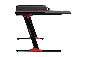 Areni Gamingbord LED-lys 140 cm + Koppholder & Hodetelefonho - Svart - Møbler - Bord - Kontorbord - Gamingbord