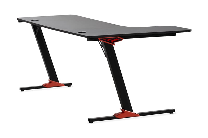 Spillebord Nursu 160 cm - Svart - Gamingbord