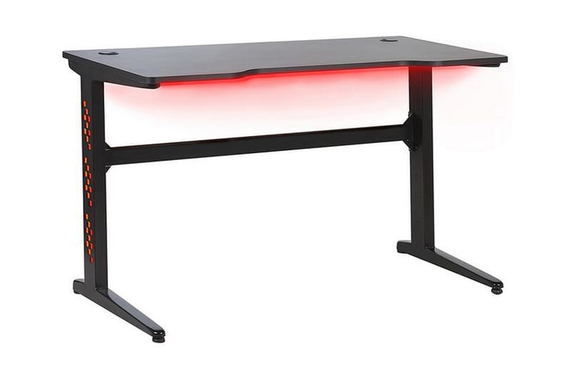 Spillebord Rombauer 120 cm med LED-belysning - Svart - Gamingbord