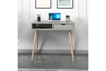 Gerard Skrivebord 60x90 cm - Grå/Natur - Møbler - Bord - Kontorbord - Skrivebord