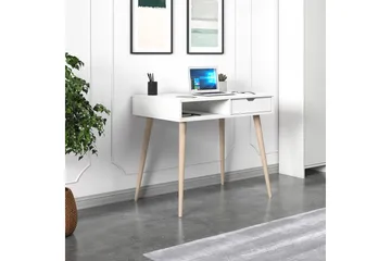 Gerard Skrivebord 60x90 cm - Hvit/Natur - Møbler - Bord - Kontorbord - Skrivebord