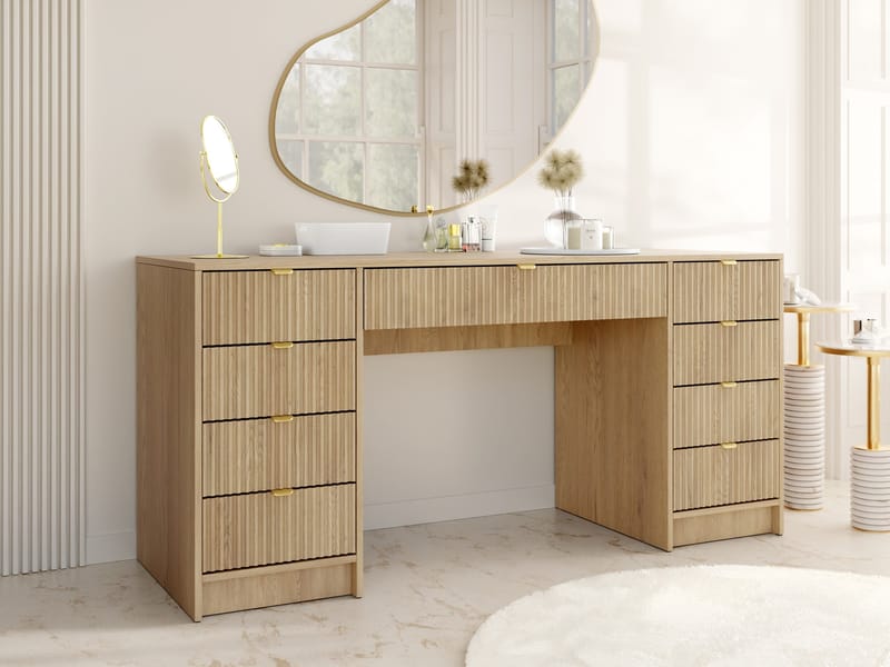 Gudelia Skrivebord 154 cm - brun - Møbler - Bord - Kontorbord - Skrivebord