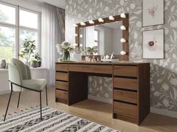 Harland Skrivebord 154 cm - brun - Møbler - Bord - Kontorbord - Skrivebord