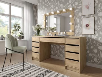 Harland Skrivebord 154 cm - lysebrun - Møbler - Bord - Kontorbord - Skrivebord