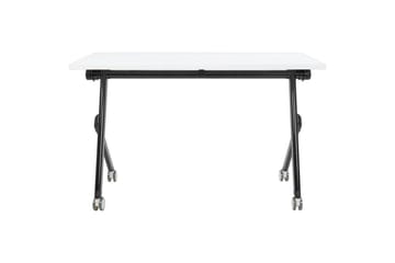 Hopfällbart skrivbord Beliani Bendi Ljus trä/svart, 120x60x75 cm White||Black 120x60x75 cm - Møbler - Bord - Kontorbord - Skrivebord