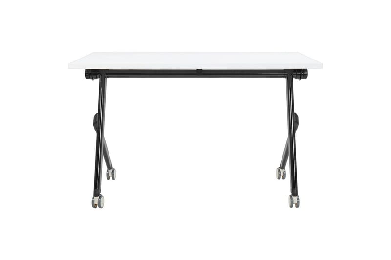 Hopfällbart skrivbord Beliani Bendi Ljus trä/svart, 120x60x75 cm White||Black 120x60x75 cm - Møbler - Bord - Kontorbord - Skrivebord