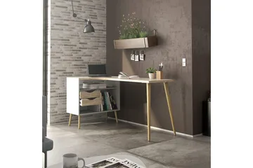 Hostafranc Skrivebord 81x145,1 cm - Natur - Møbler - Bord - Kontorbord - Skrivebord