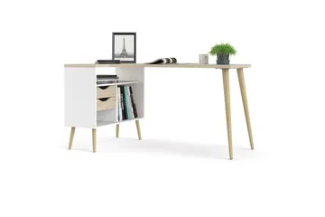 Hostafranc Skrivebord 81x145,1 cm - Natur - Møbler - Bord - Kontorbord - Skrivebord