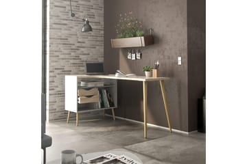 Hostafranc Skrivebord 81x145,1 cm - Natur - Møbler - Bord - Kontorbord - Skrivebord