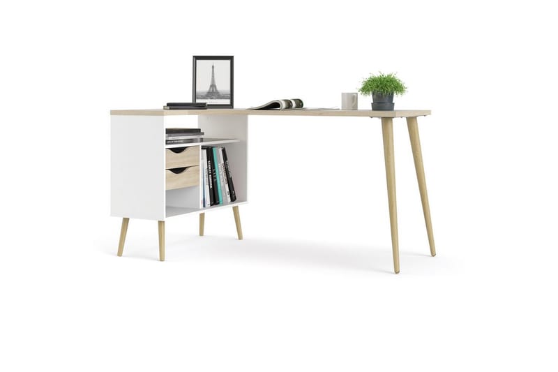 Hostafranc Skrivebord 81x145,1 cm - Natur - Møbler - Bord - Kontorbord - Skrivebord