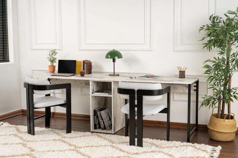 Hu Skrivebord 60x240 cm - Svart - Møbler - Bord - Kontorbord - Skrivebord