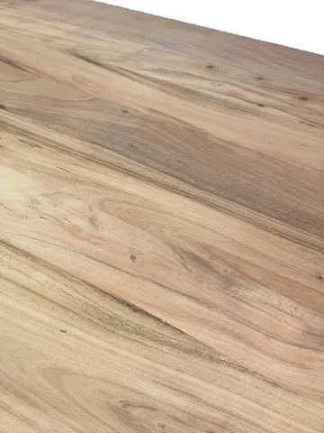Ivoena Skrivebord 180 cm - Naturfarget akasie/svart - Møbler - Bord - Kontorbord - Skrivebord
