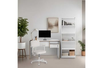 Jenifer Skrivebord 60x120 cm - Mellomfarget tre/Hvit - Møbler - Bord - Kontorbord - Skrivebord