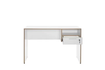 Jenifer Skrivebord 60x120 cm - Mellomfarget tre/Hvit - Møbler - Bord - Kontorbord - Skrivebord