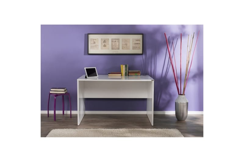 Jenifer Skrivebord 76x120 cm - Hvit - Møbler - Bord - Kontorbord - Skrivebord