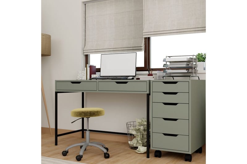 Loryn Skrivebord 55x120 cm - Grønn - Møbler - Bord - Kontorbord - Skrivebord