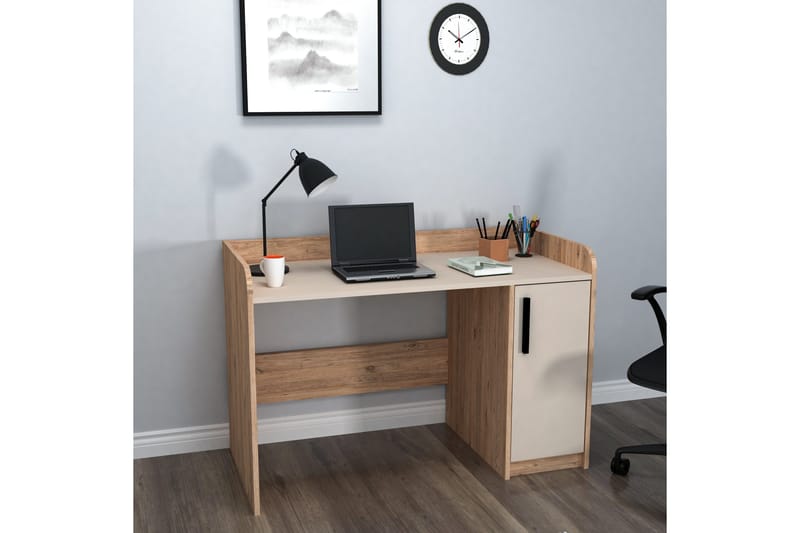 Luses Skrivebord 23,6x123,6 cm - Brun/Beige - Møbler - Bord - Kontorbord - Skrivebord