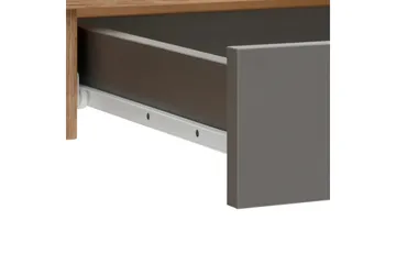 Magnet Skrivebord med Oppbevaring og Skuffer i Tre - Brun - Møbler - Bord - Kontorbord - Skrivebord