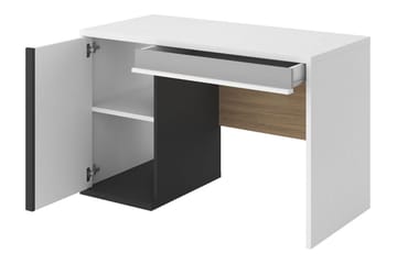 Metropolitan Skrivebord 120x56 cm - Brun/Hvit/Lysegrå/Sort - Møbler - Bord - Kontorbord - Skrivebord