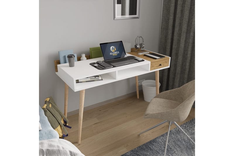 Miraen Skrivebord 53x120 cm - Hvit - Møbler - Bord - Kontorbord - Skrivebord
