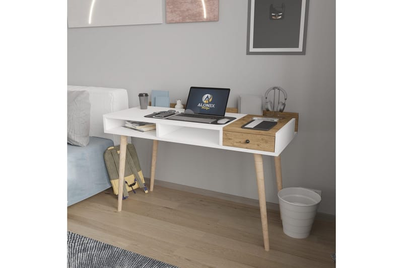 Miraen Skrivebord 53x120 cm - Hvit - Møbler - Bord - Kontorbord - Skrivebord