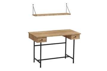 Mirric Skrivebord 60x120 cm - Eik/Sort - Møbler - Bord - Kontorbord - Skrivebord