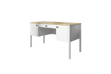 Omryn Skrivebord 60x132 cm - Natur/Hvit - Møbler - Bord - Kontorbord - Skrivebord