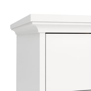 Paris Skrivebord 130 cm med Oppbevaring og Skuffer i Malt Tre - Hvit - Møbler - Bord - Kontorbord - Skrivebord