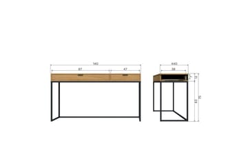 Pult Silas - Eik, Eik - Møbler - Bord - Kontorbord - Skrivebord