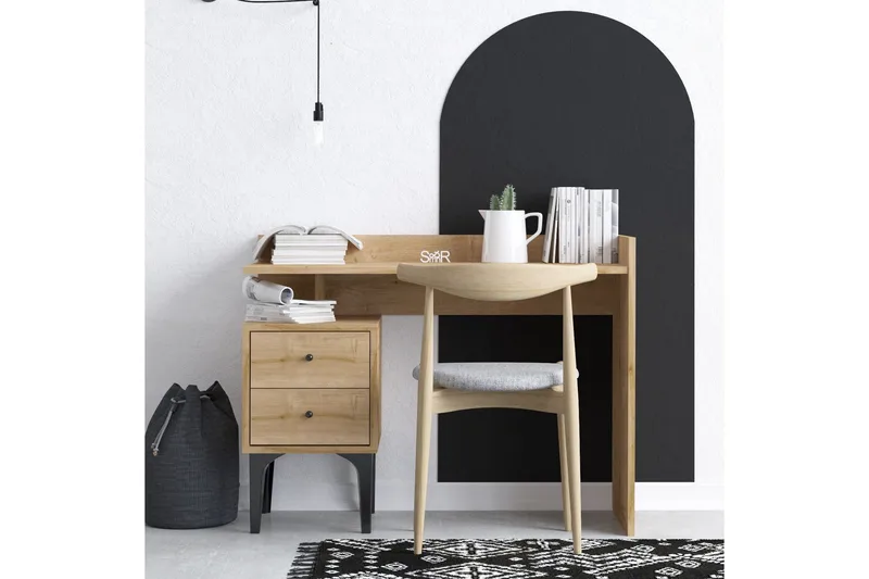 Puuk Skrivebord 45x100 cm - Eik - Møbler - Bord - Kontorbord - Skrivebord