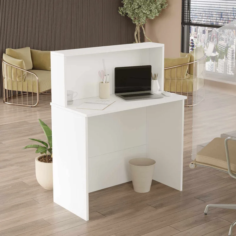 Resepsjonsbord Skye Decor Bren (90 x 110 x 44,5 cm) Hvit - Hvit - Møbler - Bord - Kontorbord - Skrivebord