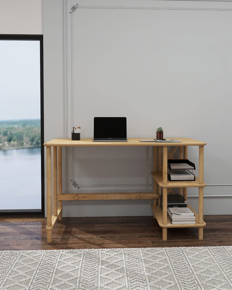 Rorina Skrivebord 125 cm - Eik - Møbler - Bord - Kontorbord - Skrivebord