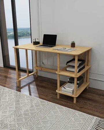 Rorina Skrivebord 125 cm - Eik - Møbler - Bord - Kontorbord - Skrivebord