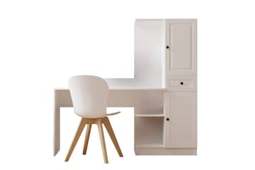 Salor Skrivebord 40x120 cm - Hvit - Møbler - Bord - Kontorbord - Skrivebord