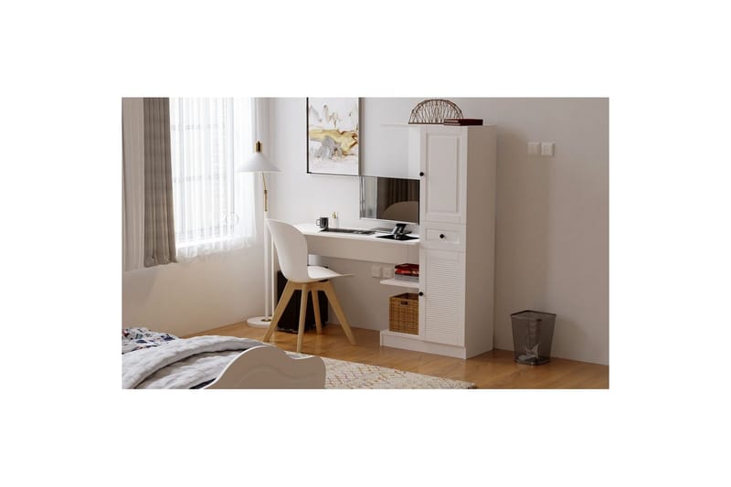 Salor Skrivebord 40x120 cm - Hvit - Møbler - Bord - Kontorbord - Skrivebord