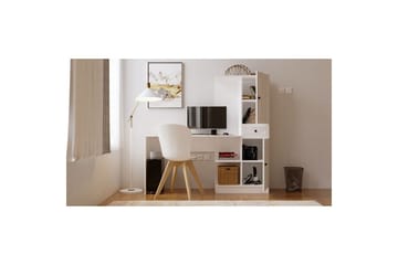 Salor Skrivebord 40x120 cm - Hvit - Møbler - Bord - Kontorbord - Skrivebord