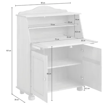 Sekretær Mette - Møbler - Bord - Kontorbord - Skrivebord