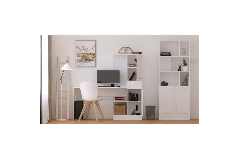 Seyrel Skrivebord 40x120 cm - Matt Hvit - Møbler - Bord - Kontorbord - Skrivebord