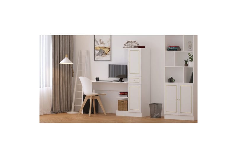 Seyrel Skrivebord 40x120 cm - Matt Hvit - Møbler - Bord - Kontorbord - Skrivebord