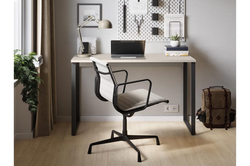 Sigmana Skrivebord 125x55 cm - Lys Grå - Møbler - Bord - Kontorbord - Skrivebord